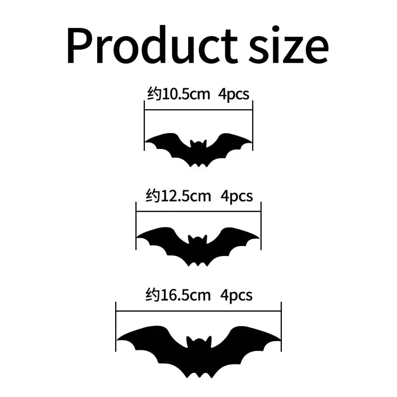 3D LED Bat Wall Decorations